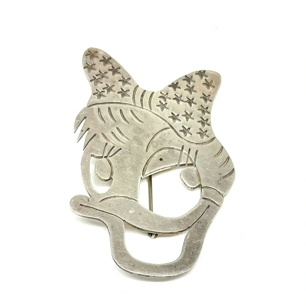Vintage 925 México Daisy Duck Brooch